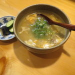 和食 こんどう - 熊本の天然鼈の雑炊と香の物2