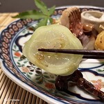 御料理 寺沢 - 鮃と胡瓜の砧巻き