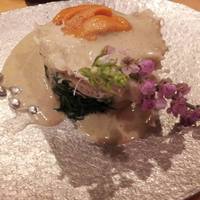毛蟹の蟹味噌ソース掛