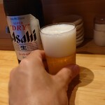 Sushidokoro Miyako - まずは瓶ビールをば 202308