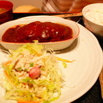 まるいち亭 - ハンバーグ定食