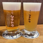 酒場 シナトラ - サッポロ黒ラベルとサッポロ白穂乃香