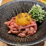 酒場 シナトラ - 牛ユッケ