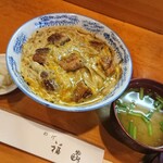 福家 - たっぷり半熟卵とじに鰻7切れ入ってた。