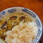 福家 - あつあつご飯大盛り無料サービス。