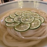 釜喜利うどん - すだちうどん