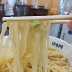 食堂 はせ川 - わさびで麺の旨味を味わう