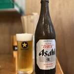 やきとん ひなた - アサヒスーパードライ（中）　582円