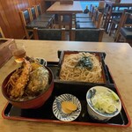 さか本 そば店 - 天丼セット(もり)