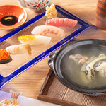 あぐら亭 - 料理写真:すし・小鍋セット