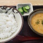 味わいそば 大名 - 出汁とろろご飯