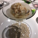 フランス料理 ル・クール - ロックフォール風味のヌガーグラッセ