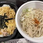 Sobadokoro Matsuya - 親子丼セット 冷そば 1350円