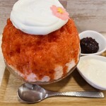 かき氷店 小桃 - トッピングは粒あんとマスカルポーネ