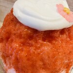 かき氷店 小桃 - あんフラワーは最後に大事に食べます♪