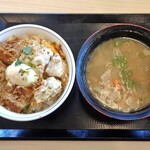 Katsuya - 特カツ丼（大盛）＆ とん汁（大）