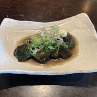 蕎麦 蘇枋 - 揚げなすの煮浸し