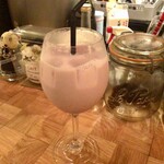 水色食堂 - 自家製イチゴジャム【ミルク割】