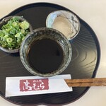 めん処 高むら - firstセットにてツユを味わう