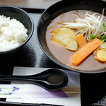 大衆食堂 こうき屋 - 料理写真:カレー麺（ラーメン）、小ライス