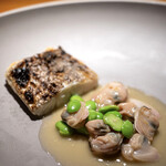 Metis - 千葉県竹岡産太刀魚　炭焼き　吟醸酒粕　ゼンナハマグリ 茶豆 塩レモン