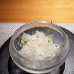 Metis - 高知県産青柚子かき氷　シャンパン掛け