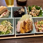 四川 郷土菜 シャンバァロウ - 前菜盛り合わせ(6品) 1500円