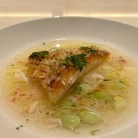 cepages - 甘鯛の鱗焼き 毛蟹 味緑