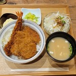 新潟カツ丼 タレカツ - ヒレカツ合いもり丼セット