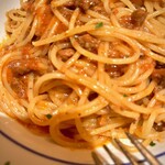 ワイン食堂イナセヤ MARE - 肉味噌風お肉たっぷりボロネーゼ