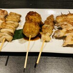 横浜 権之介 - 焼き鳥盛り合わせ5種