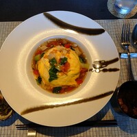 鉄板焼 たまゆら - 黒毛和牛入あんかけチャーハン＋お味噌汁＋香の物