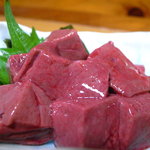 ふく田 - レバ刺し