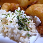 ふく田 - はも天ぷらレモンおろし