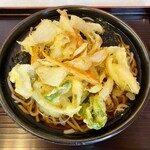 いろは本店 - かけそば+やさいかき揚げ