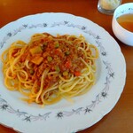 ペニーレイン - ひき肉カレーのスパゲッティ