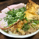 丸亀製麺 - 鶏天かき揚げうどん◎