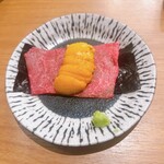 Yakiniku Mizutani - 至福コース 15,000円　ウニ巻き