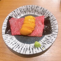 焼肉 水谷 - 至福コース 15,000円　ウニ巻き