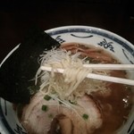 Ramen Tei Ookuni - 麺アップ