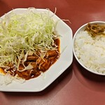 湘南あっさり豚骨ラーメン 寅そば - セットの、「モツ炒め」。