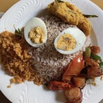 Chef Mama - レッドライスのセット上から