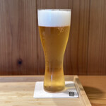 根津 焼鳥 照隅 - 生ビール