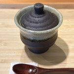 根津 焼鳥 照隅 - 笹身昆布締め、吉野川海苔、巣立ちのジュレ