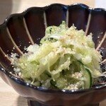 根津 焼鳥 照隅 - 箸休め漬物