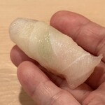 登喜和鮨 - 松浜産 鱸