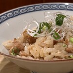 根津 焼鳥 照隅 - 鶏そぼろご飯