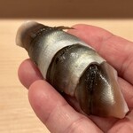 登喜和鮨 - 三面川産 鮎三枚づけ