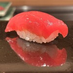 登喜和鮨 - 佐渡産 黒鮪赤身突先剥がしの漬