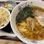 中華そば たみや - ラーメン＋半チャーハン（750円）